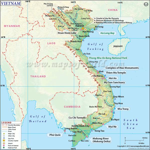 Natural regions in Vietnam overview