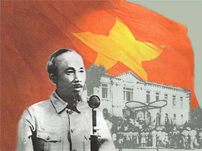 Ho Chi Minh and Declaration of Independence of The Democratic Republic of Vietnam