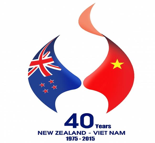 Official logo of 40th Anniversary Vietnam - New Zealand relations