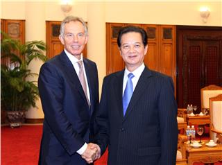 UK Former Prime Minister Tony Blair visits Vietnam