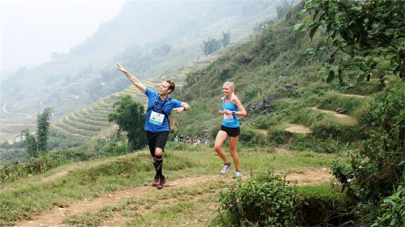 Athletes in Vietnam Mountain Marathon