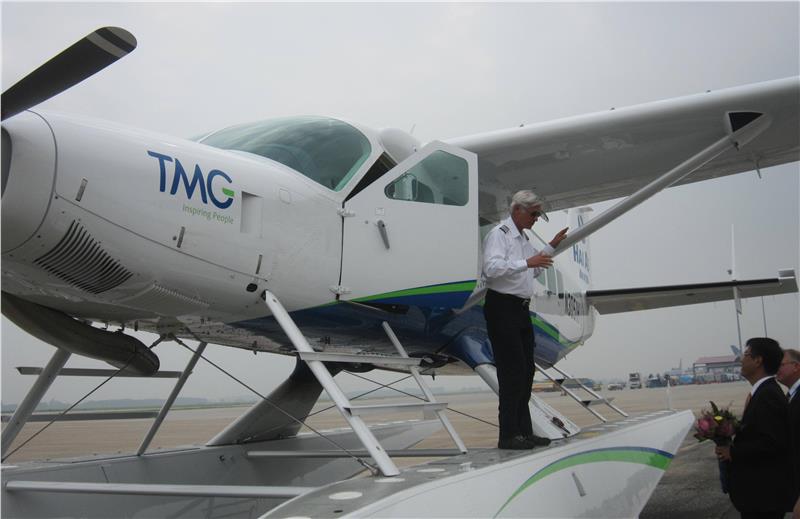 One of the two new seaplanes in Vietnam