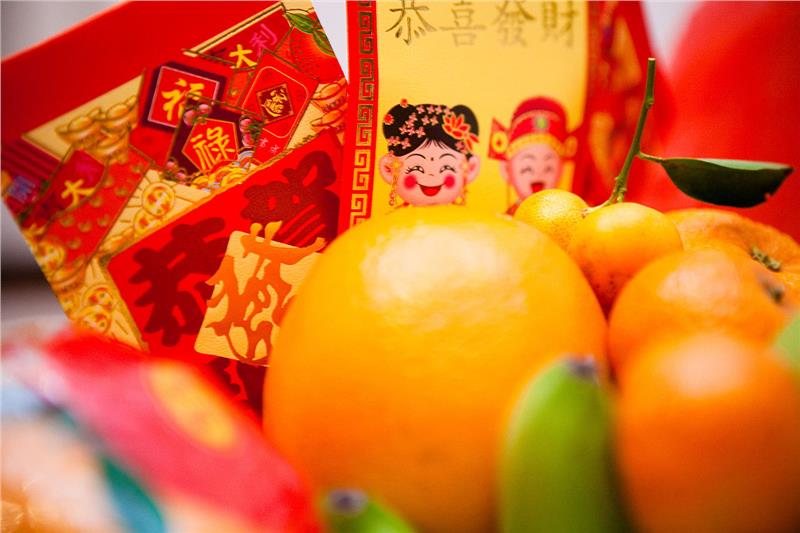Red envelopes bring good health and good fortune fro New Year