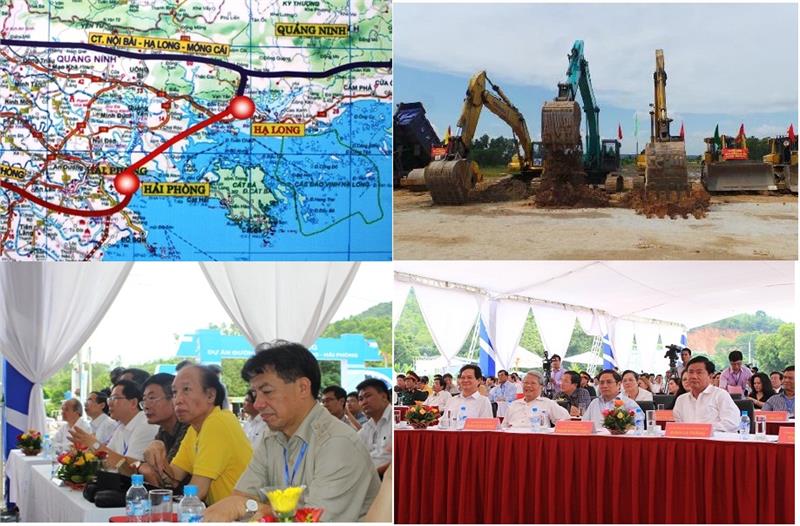 The groundbreaking ceremony of Halong Haiphong Highway