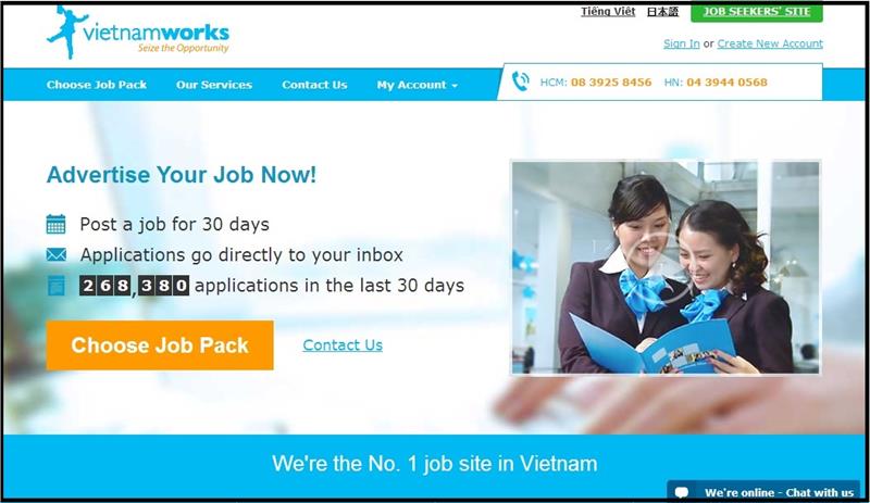 Vietnam Works website