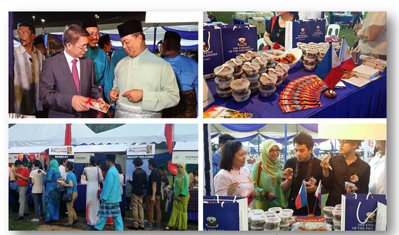 Food stalls in ASEAN Food and Culture festival