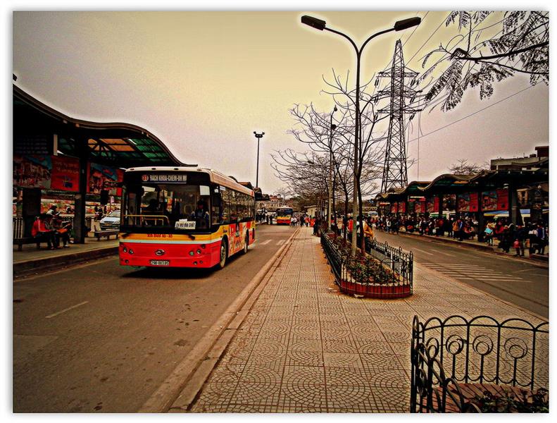 Long Bien Bus Station in Hanoi