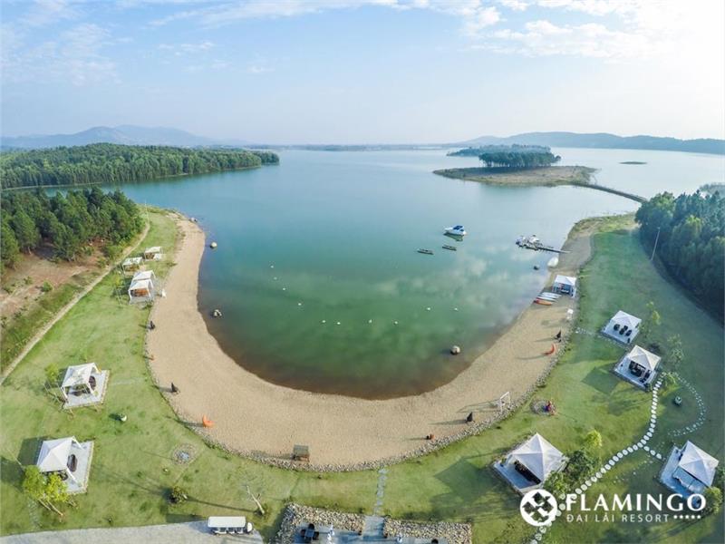 Aerial view of Flamingo Dai Lai Resort